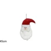 Addobbo Fuoriporta Dietro Porta Natalizio Viso Babbo Natale 45 Cm