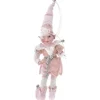 Adobbo Natalizio Elfo Rosa Natale 30Cm