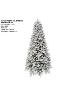 Albero Di Natale Modello Acero Del Gargano Innevato Cm 240