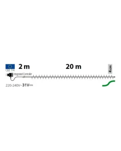 Catena Luci Bianco Caldo 500 Led 20 Mt Per Albero Di Natale