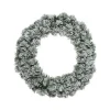 Corona Imperiale Innevata Al Copertocolore Green/Whitemisura Dia 60.00Cm