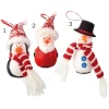 Decoro Da Albero Appendino Babbo/Pupazzo/Pinguino Con Led