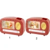 Decoro Radio Con Scenetta In Acqua Con Neve Led