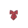 Fiocco Tartan 30X30 Cm Rosso Per Decorazioni Di Natale