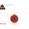 Pallina Sfera Di Vetro Rossa O10Cm Per Albero Di Natale 1Pz