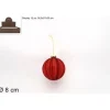 Pallina Sfera Di Vetro Rossa Con Glitter O8Cm 1Pz