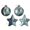 Pallina Sfera Ornamento Da Albero In Vetro 8 Cm