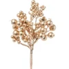 Pick Bacce 20Cm Oro Per Decorazioni Natalizie