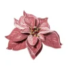 Pick Poinsettia Deluxe Velvet 20Cm Malva 20Cm Per Decorazioni Natalizie