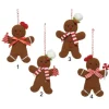 1Pz Addobbo Appendino Omino Pan Di Zenzero 11 Cm Per Albero Di Natale
