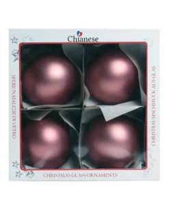 1Pz Pallina Di Vetro Tinta Unita Vinaccia Opaco 100Mm