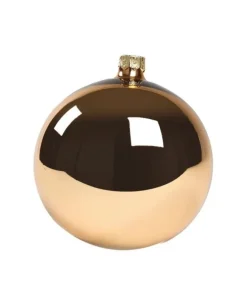 1Pz Pallina Di Vetro Tinta Unita Rame Lucido 100Mm