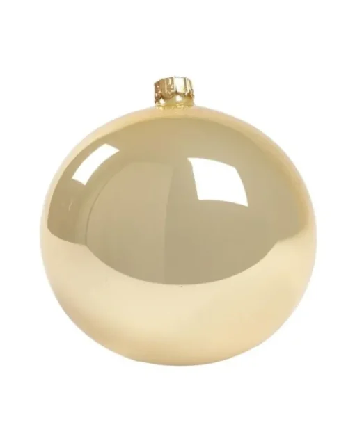 1Pz Pallina Di Vetro Tinta Unita Chapmagne Lucido 100Mm