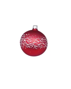 1Pz Pallina Sfera Di Vetro Decorata A Mano 80Mm Per Albero Di Natale