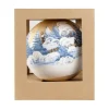 Sfera Di Vetro Decorata A Mano 150Mm Per Albero Di Natale