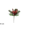 Spillone 20Cm Bacche Innevvate Con Pigne