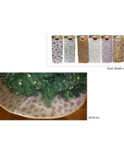 Tappeto Per Albero Di Natale Di Juta Diametro 120Cm